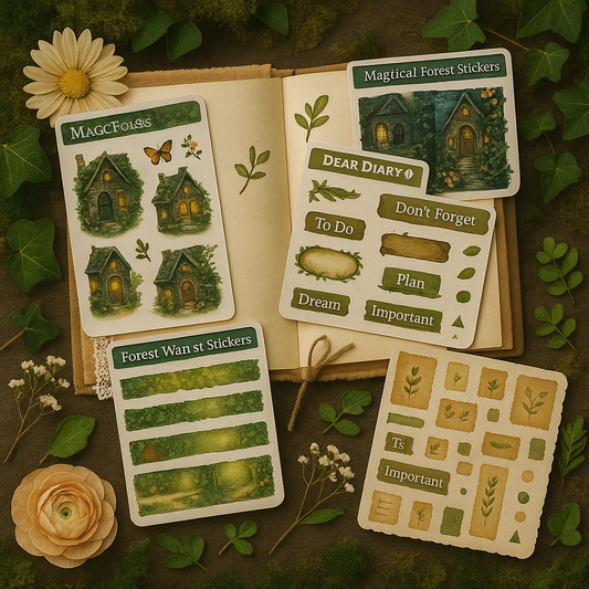 Dear Diary Magical Stickers – Enchanted Forest Cottage Theme