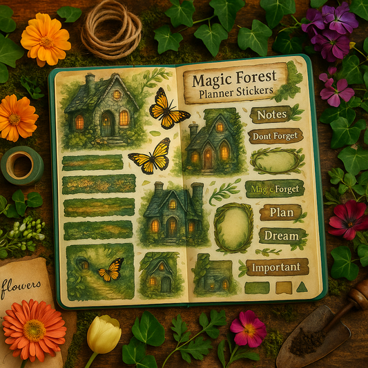 Fantasy World Stickers – Fairy Tale Journal & Scrapbook Kit
