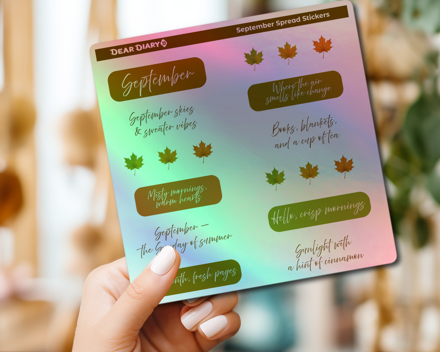 September spread stickers sheets bundle SPB1P01