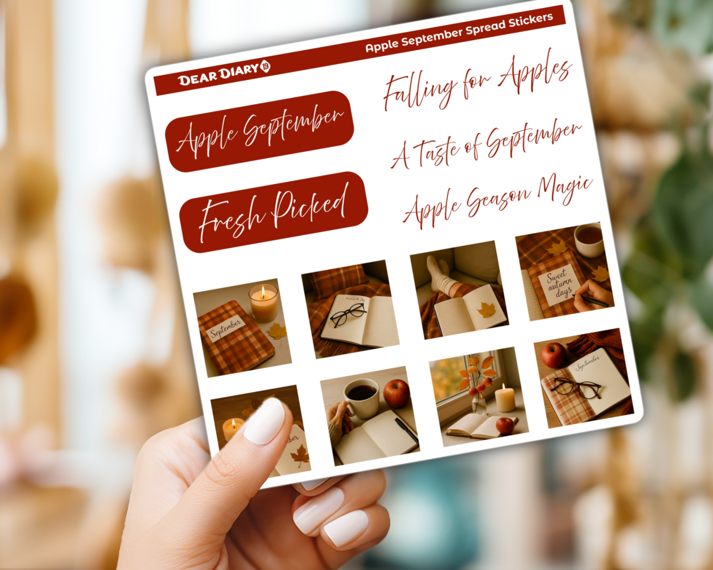 Apple September spread stickers sheets bundle SPB1P03