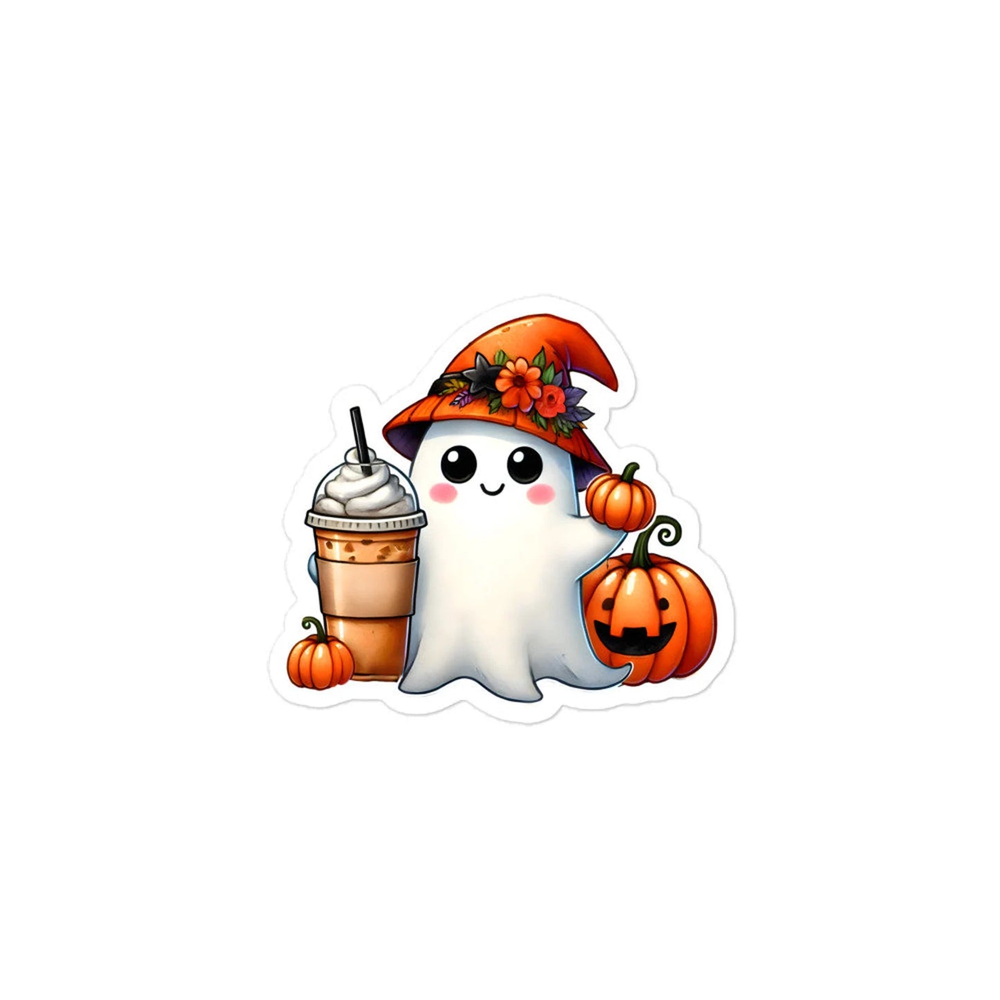 Cute ghost planner stickers sheet CGPUM4