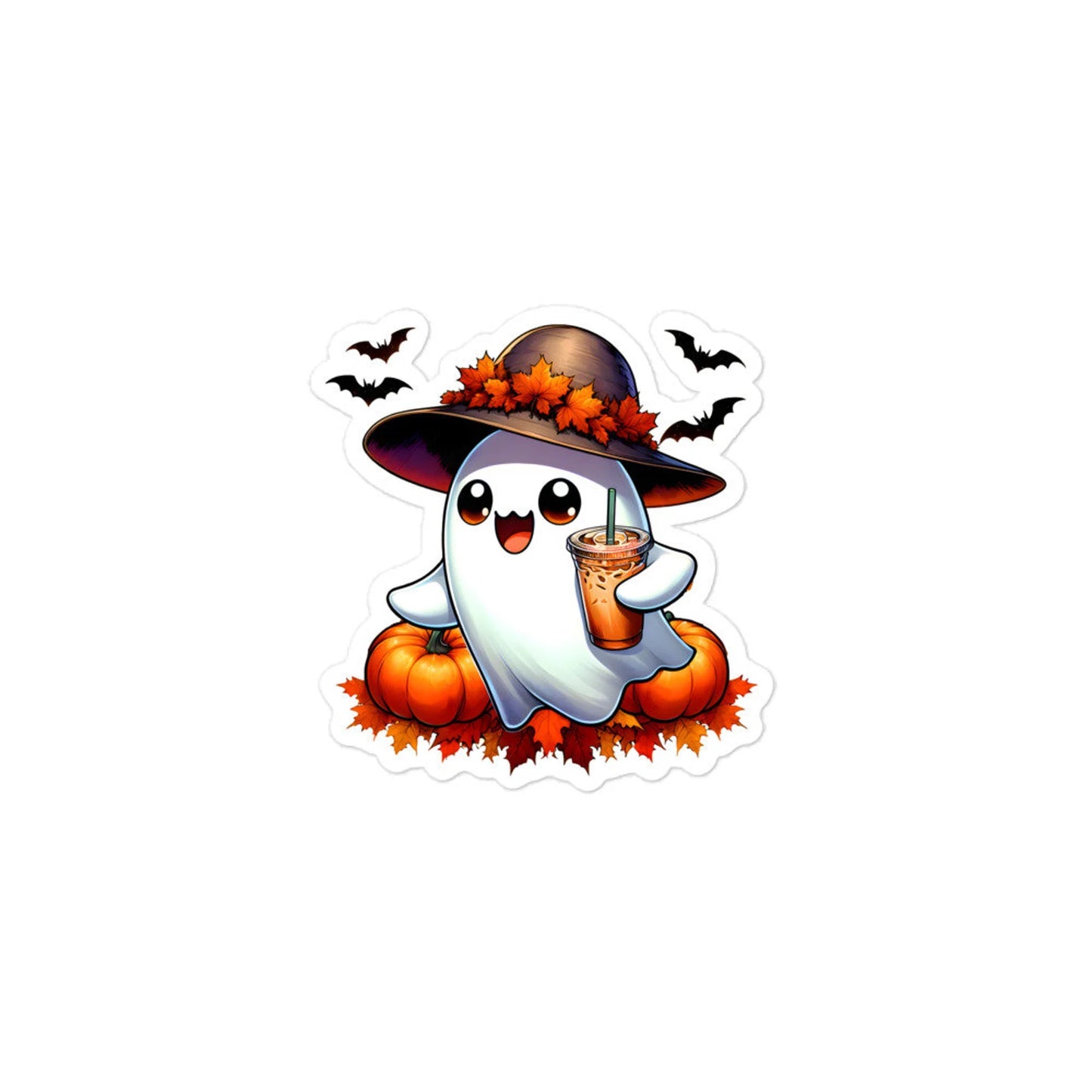 Cute ghost planner stickers sheet CGPUM2