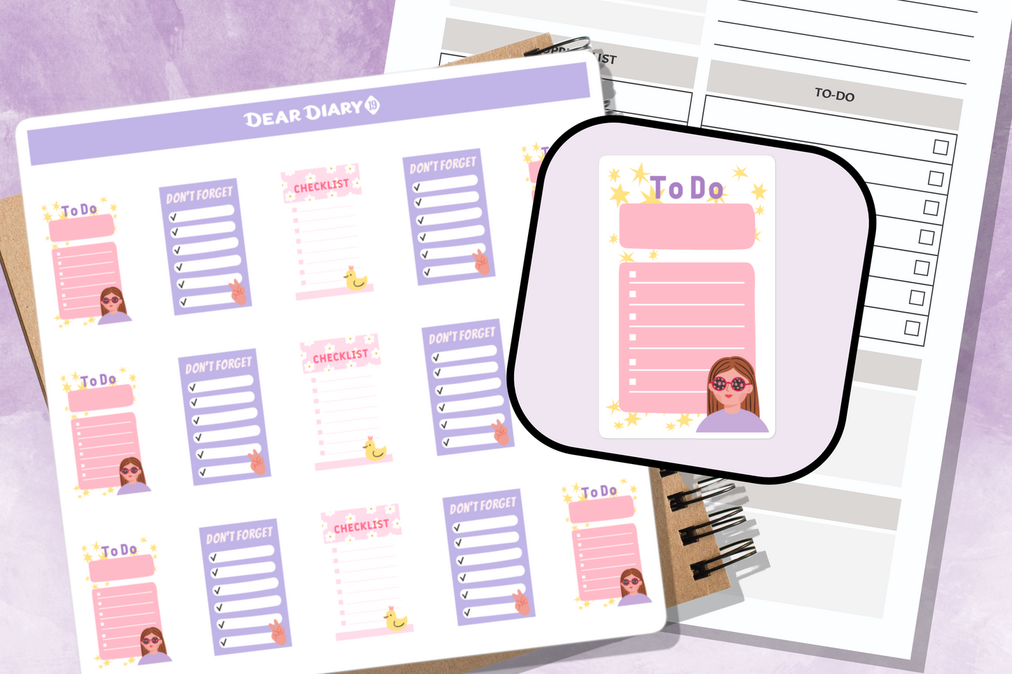 Daily planner stickers sheet - DPSH02