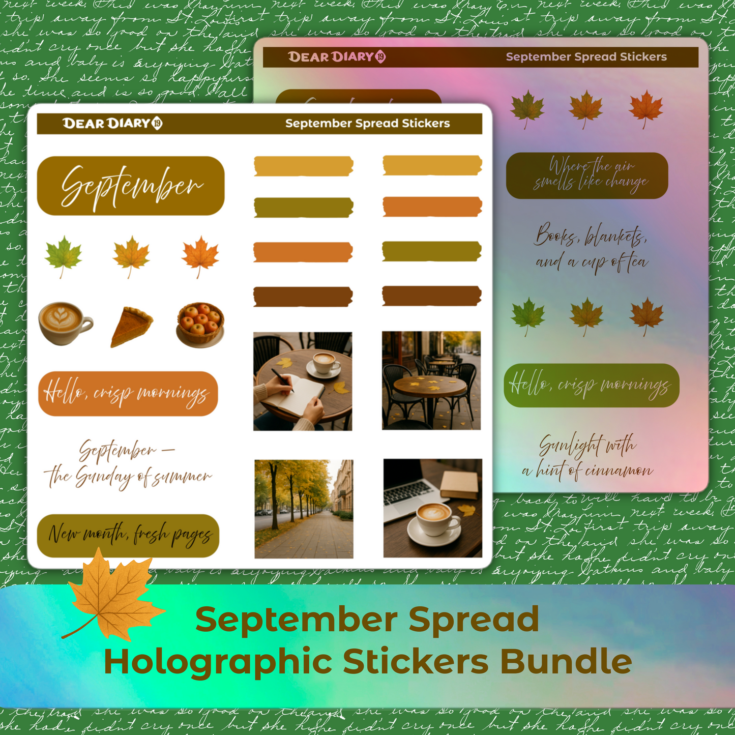 September spread stickers sheets bundle SPB1P01