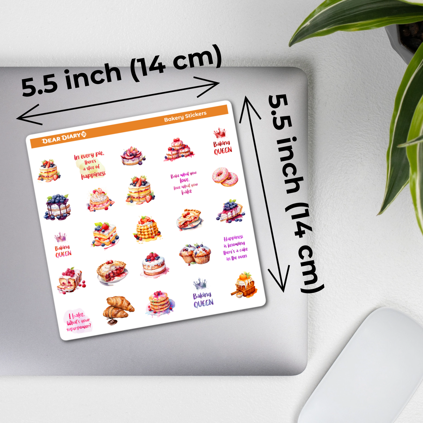 Bakery journal stickers sheet BSPS04