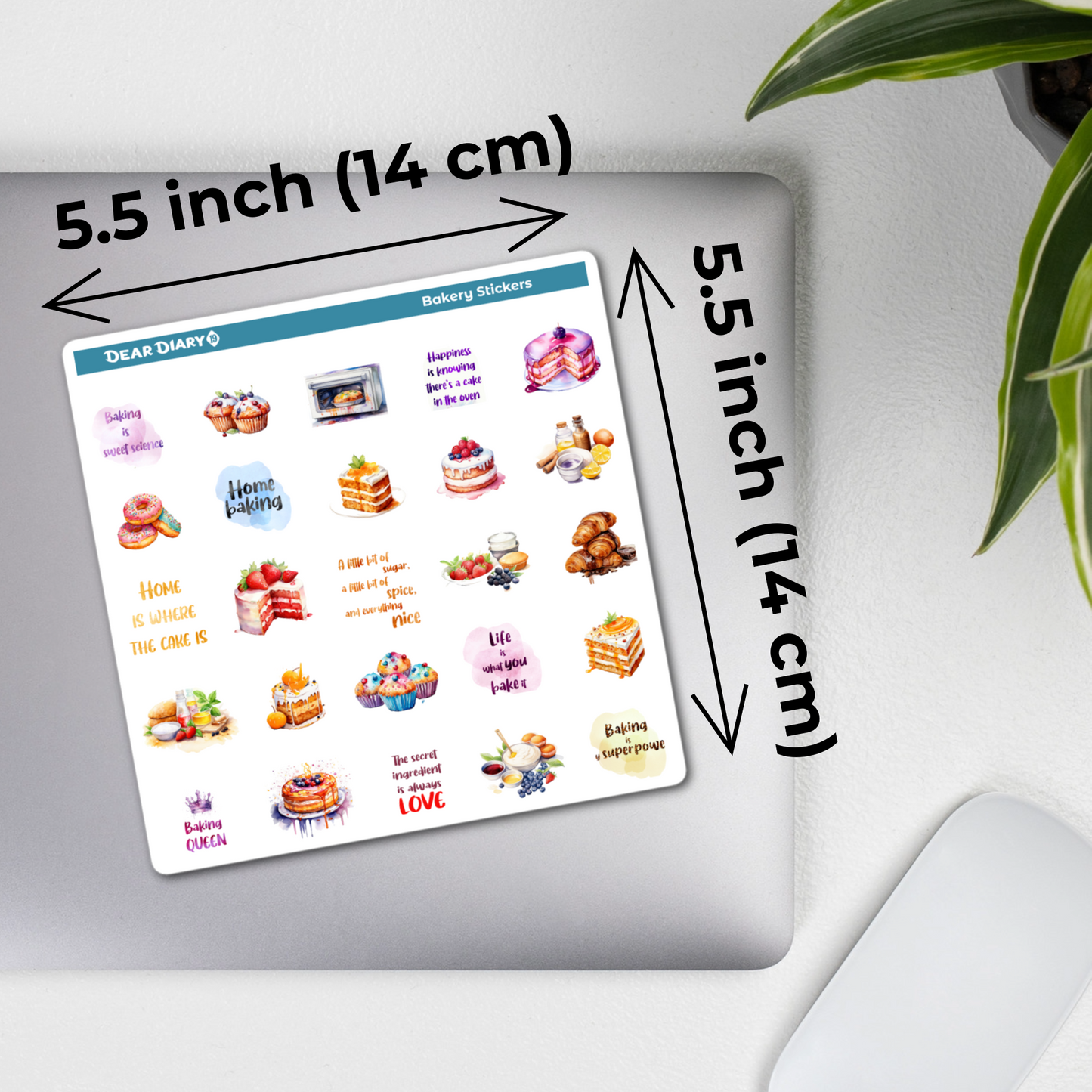 Bakery journal stickers sheet BSPS02