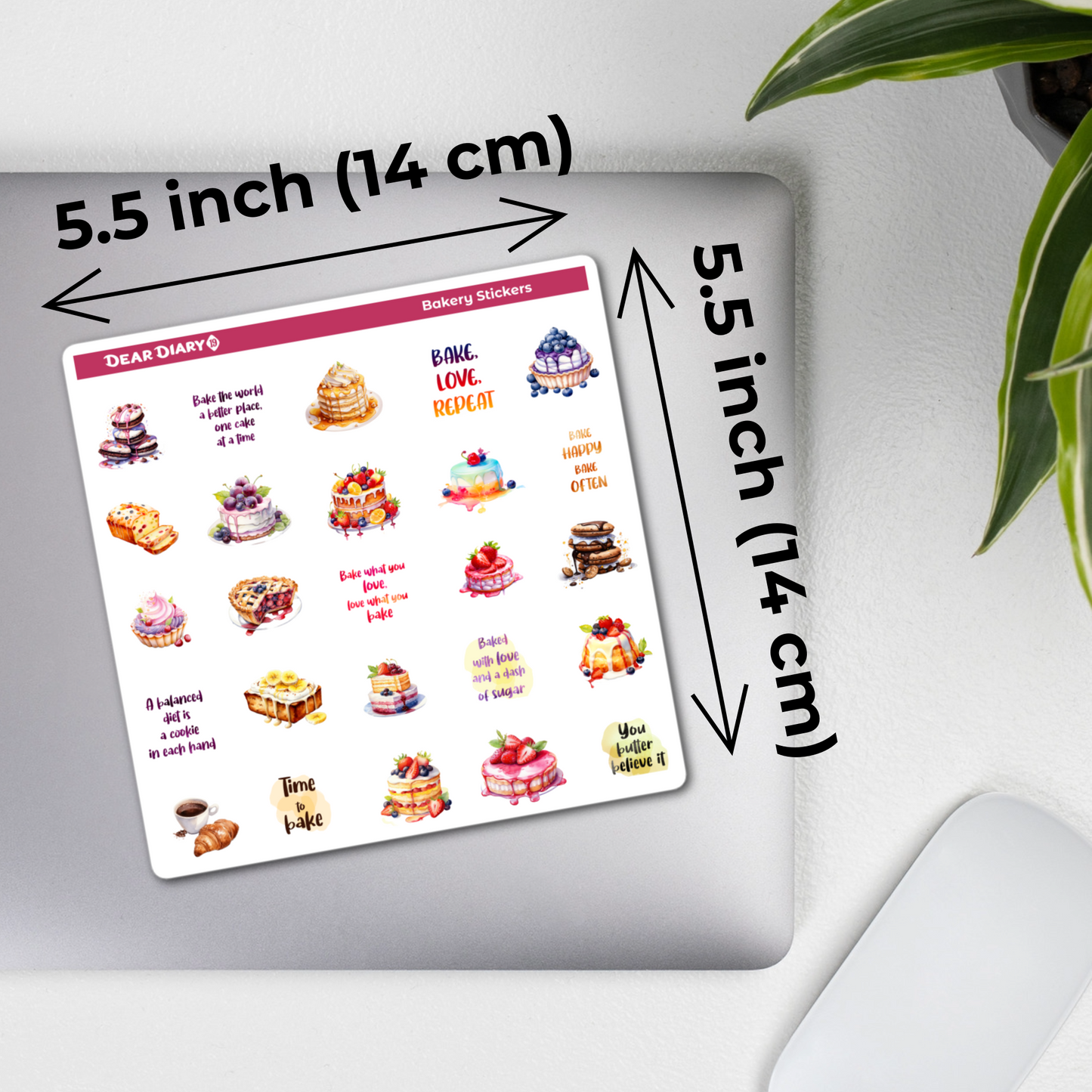 Bakery journal stickers sheet BSPS03