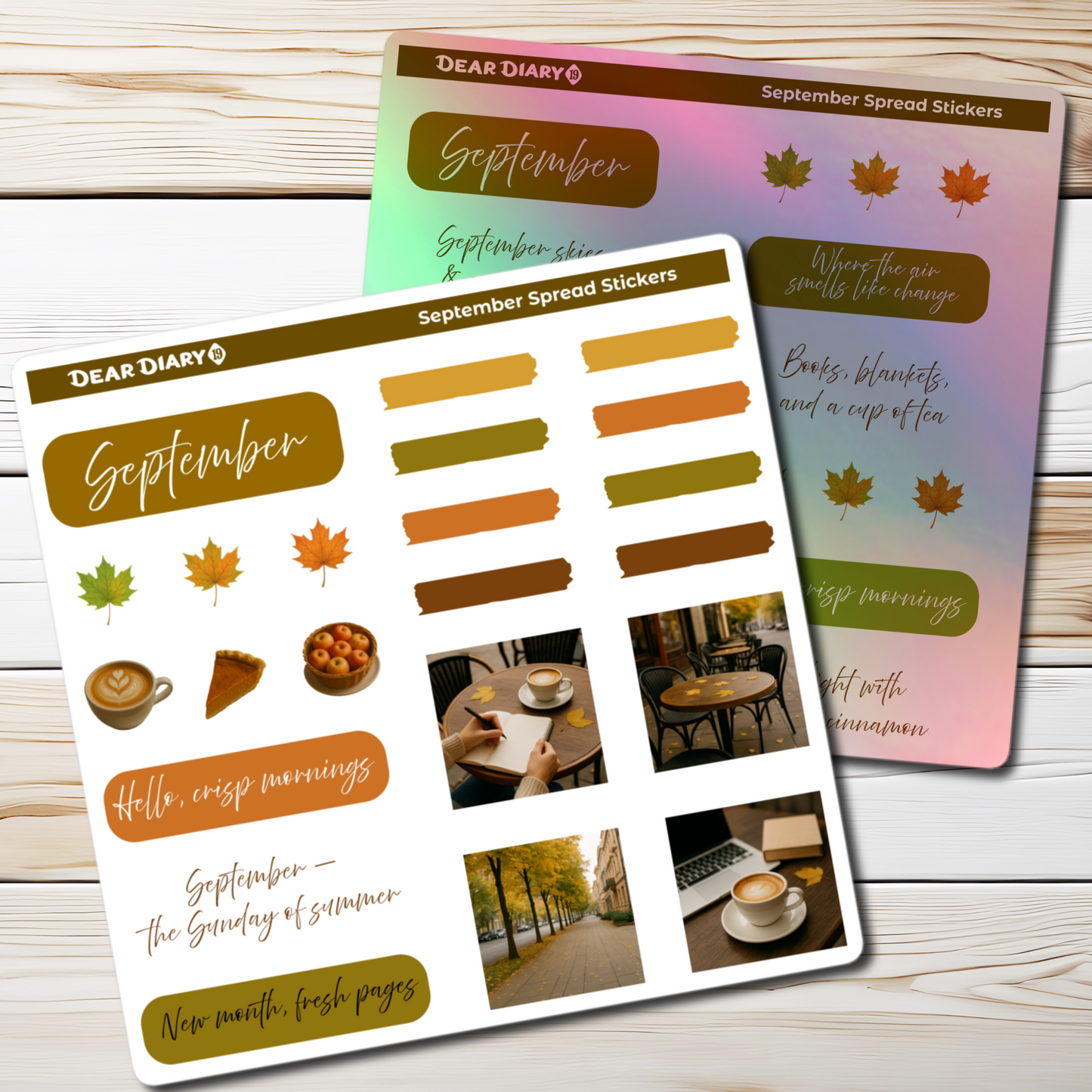 September spread stickers sheets bundle SPB1P01
