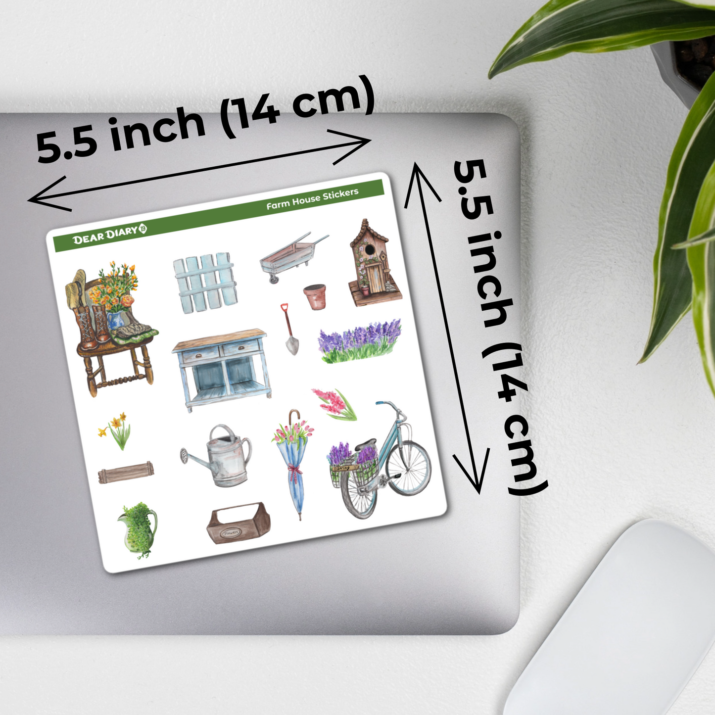 Farm house journal stickers sheet FHPS01