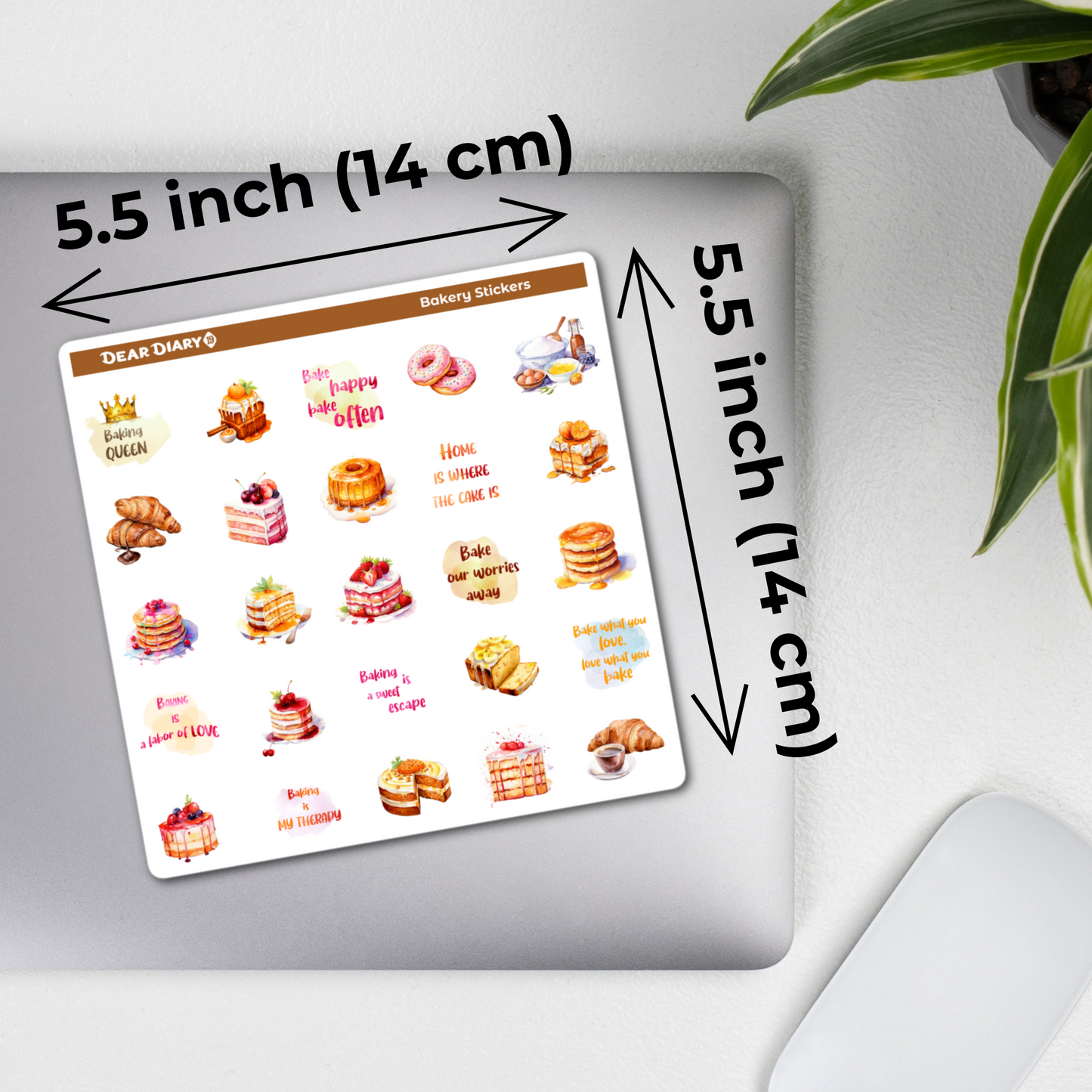 Bakery journal stickers sheet BSPS01