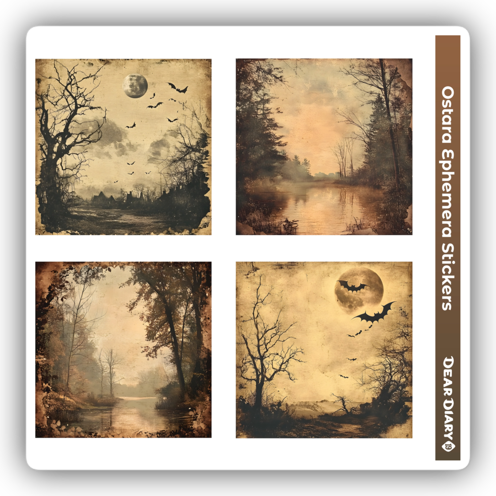 Ostara ephemera sticker sheet OESH04