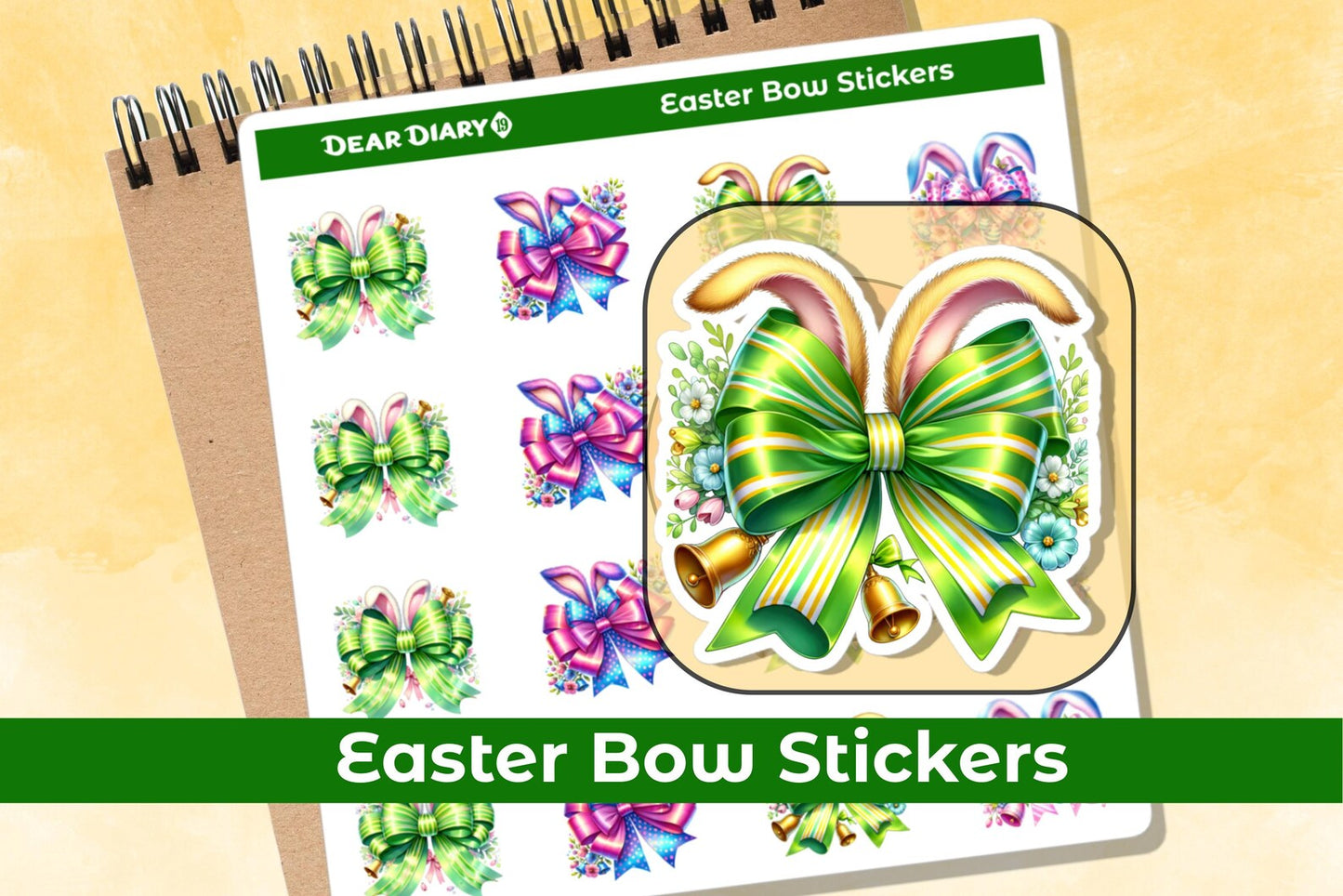 Easter planner stickers sheet EBPS01