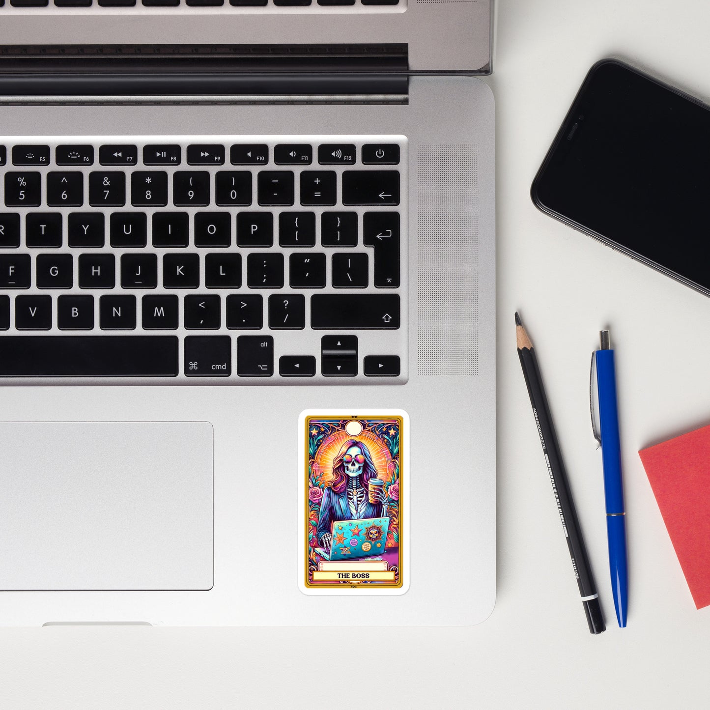 Funny tarot stickers Lady Boss TF1P44