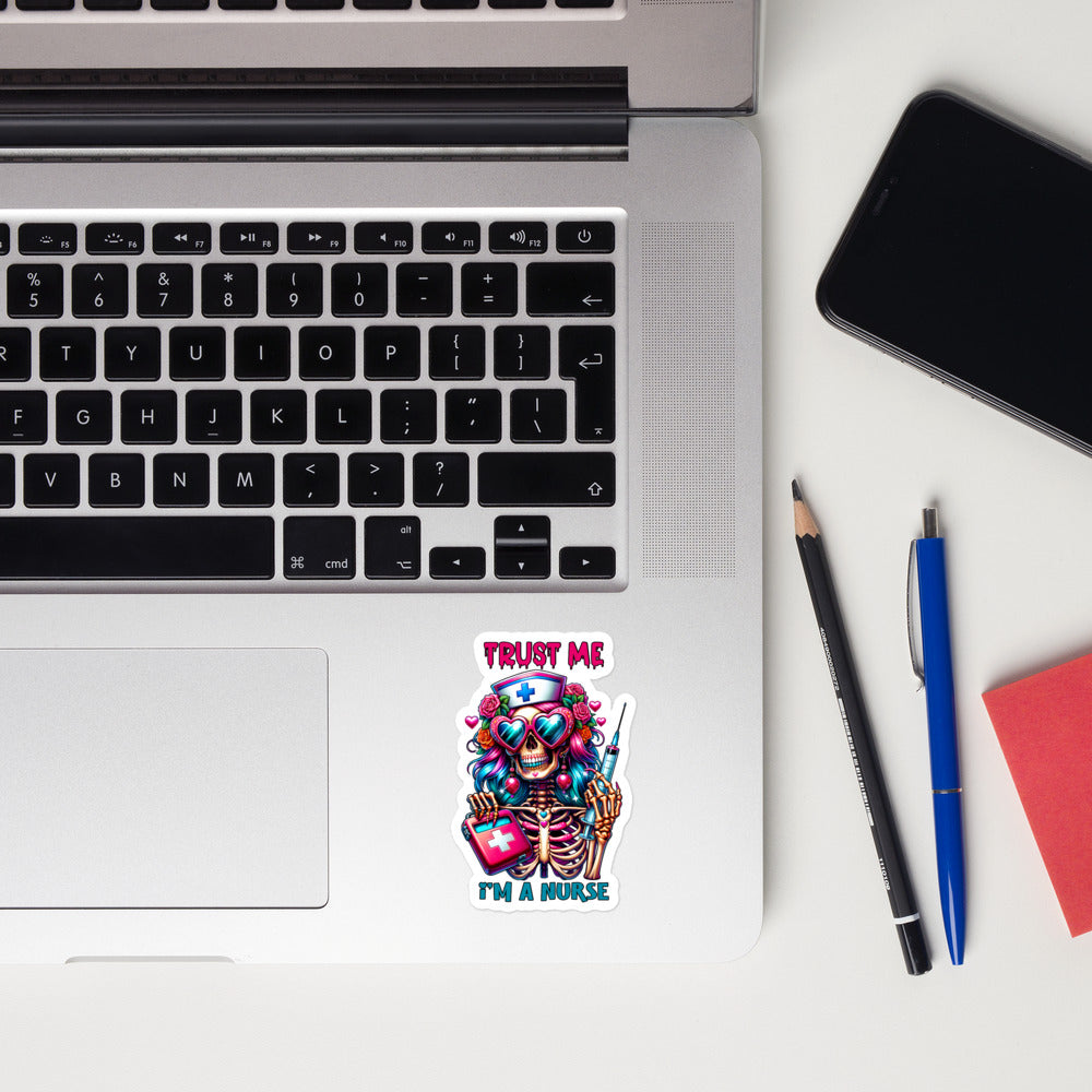 Nurse skull sticker ARSK06