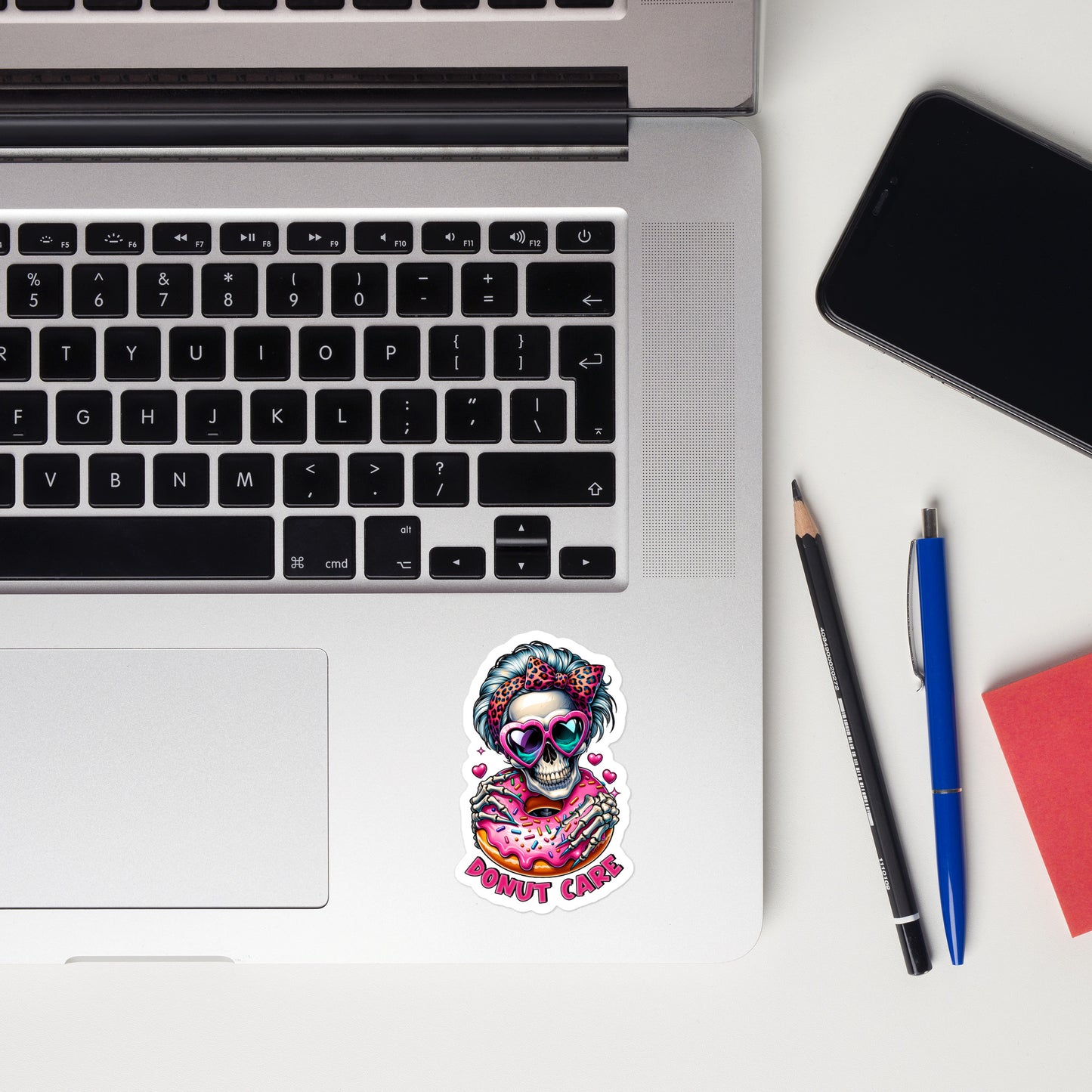 Donut care skull sticker ARSK02