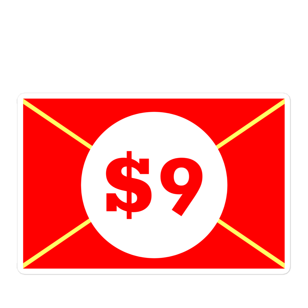 100 envelopes savings challenge stickers sheet 5.5'' x 5.5'' - S100EG02