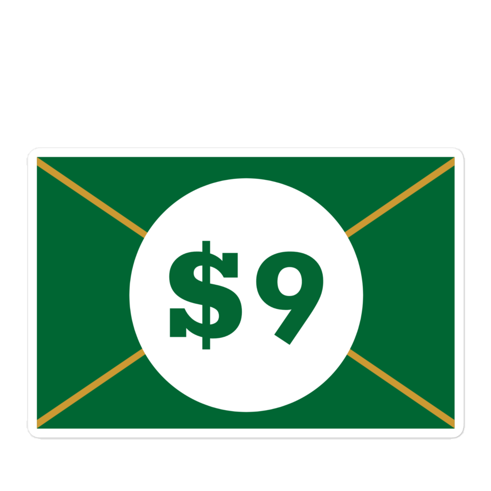 100 envelopes savings challenge stickers sheet 5.5'' x 5.5'' - S100EG01