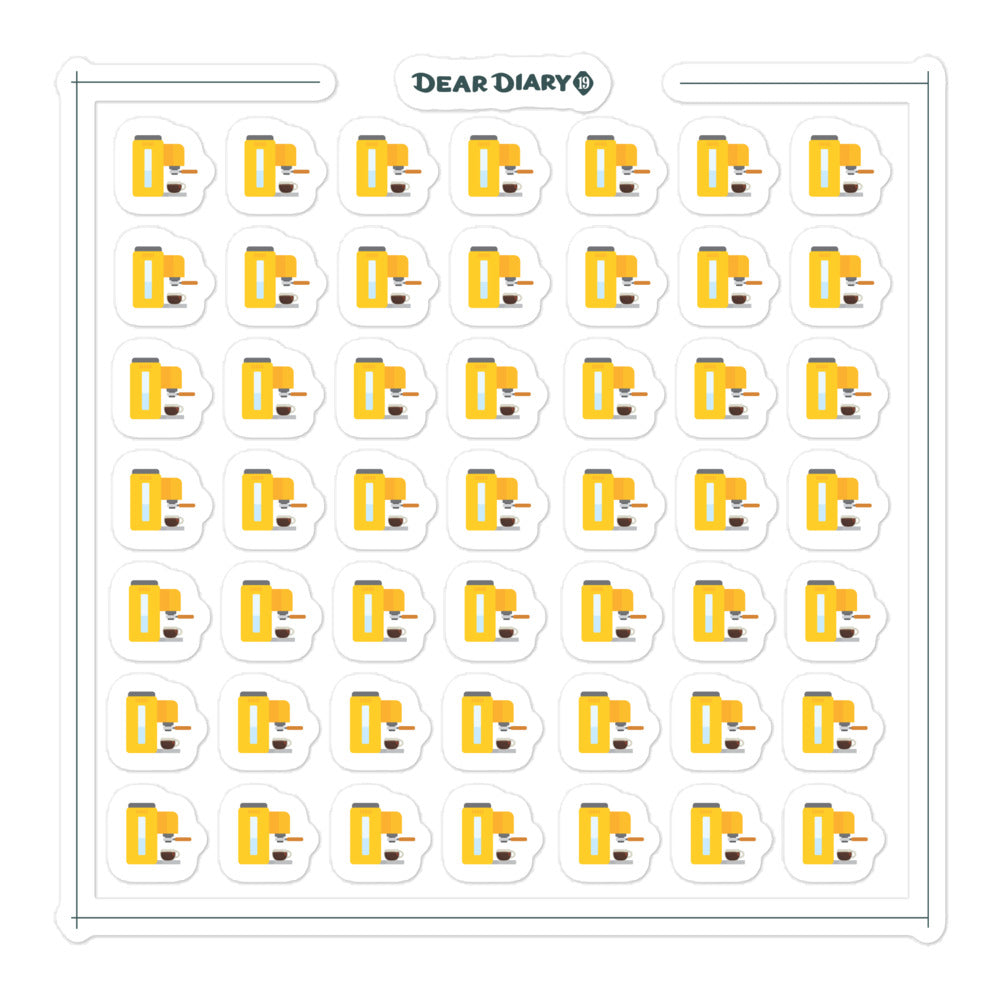 49 Morning Routine Planner stickers sheet Coffee Maker - MRCM