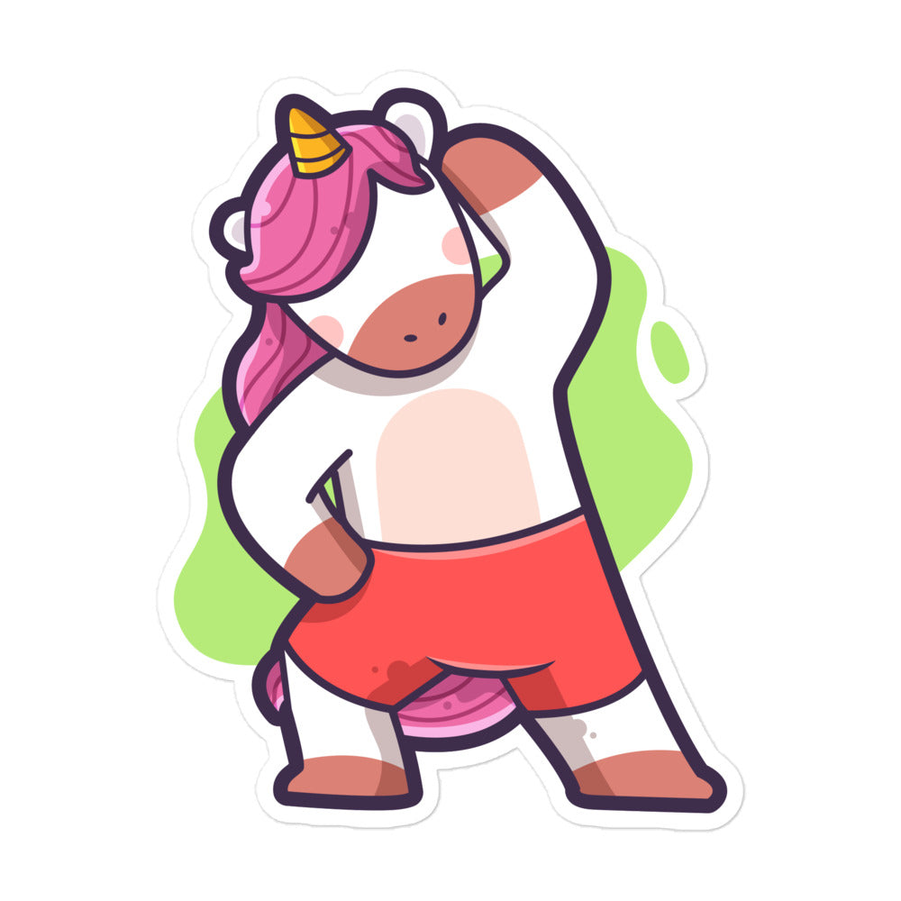 48 Workout Unicorn planner stickers sheet - WUSH01