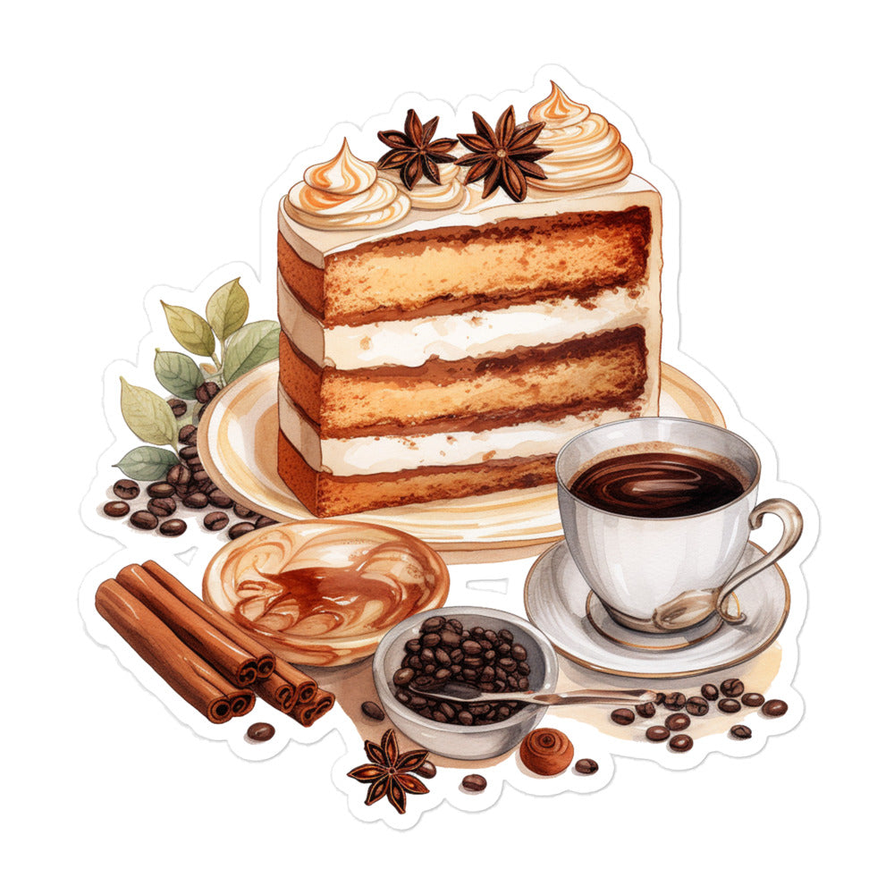 48 Coffee and Cake planner stickers sheet - WCCSH01
