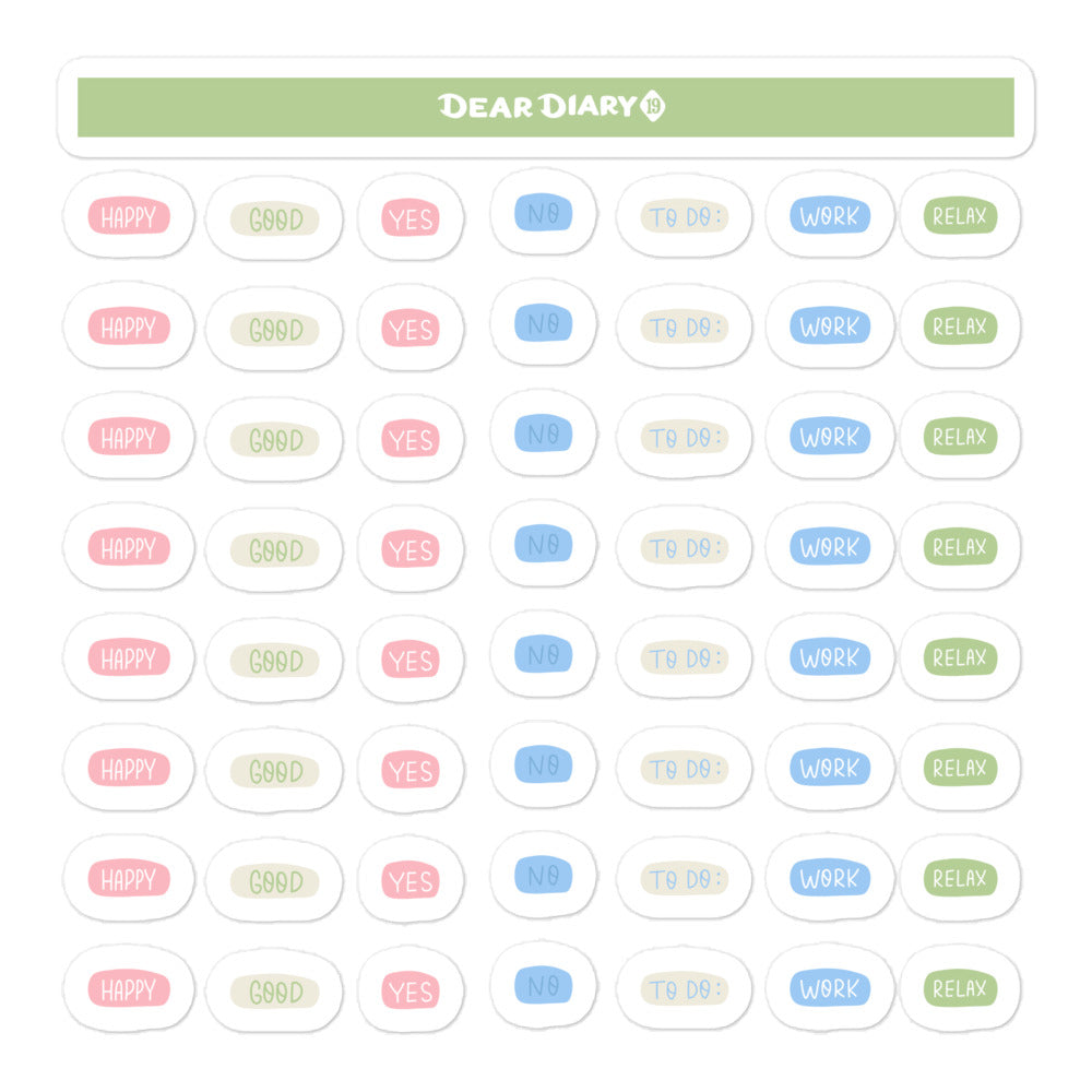 56 Daily planner stickers - DPSS01