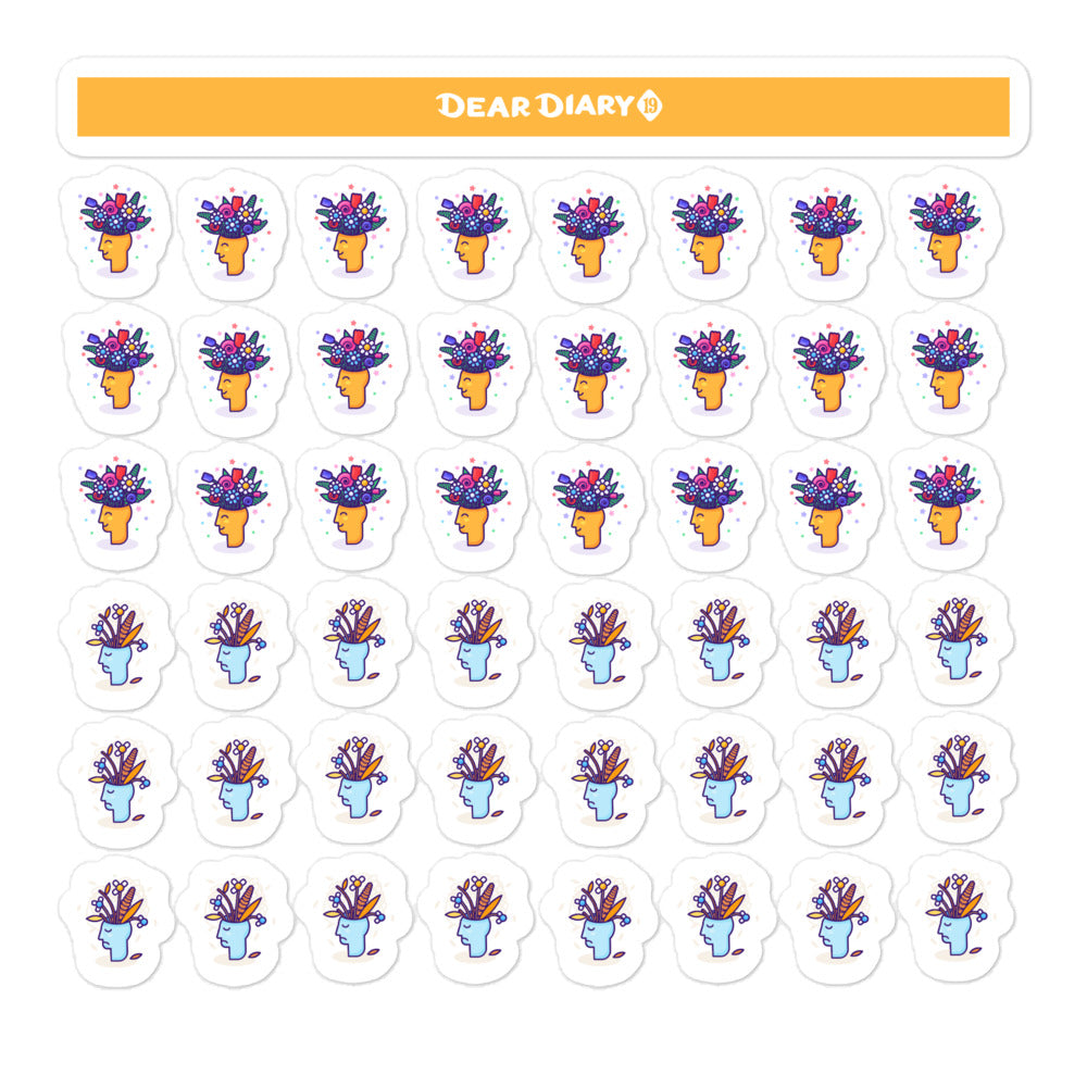 182 Daily ADHD BPD planner stickers pack - ADPA01