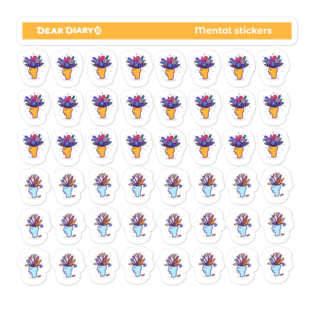 Daily ADHD BPD planner stickers sheet - ADSH01