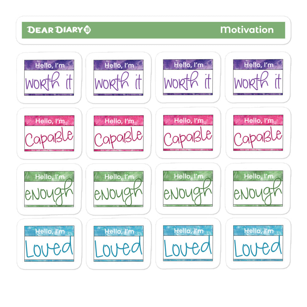 Self care planner stickers sheet - SCSH02