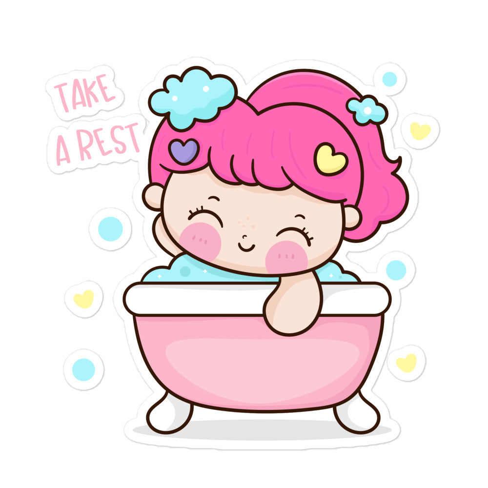 Take a rest relax planner stickers sheet - TRSH01