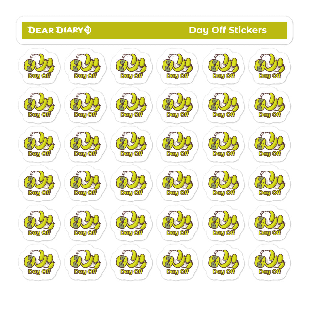 Day off planner stickers sheet - DOSH01