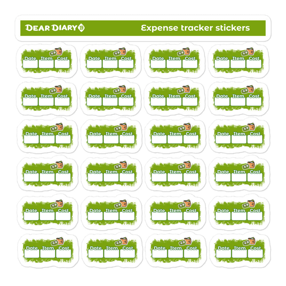 Expense tracker planner stickers sheet - ETSH01