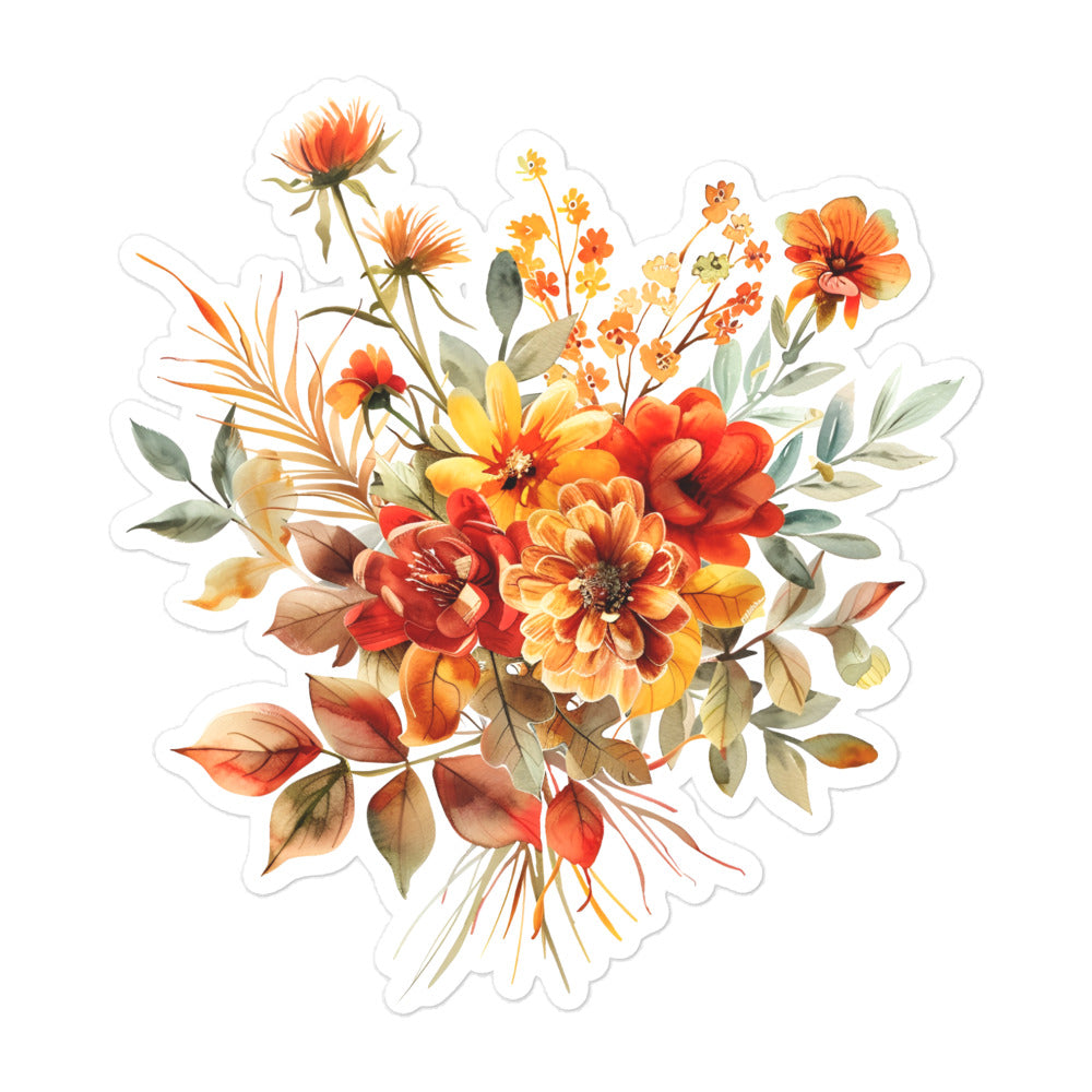 Fall wildflowers sticker FALLB04