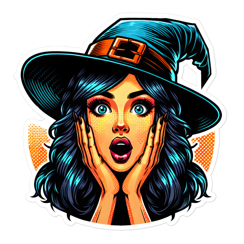 Pop Art Witch sticker PAWI04