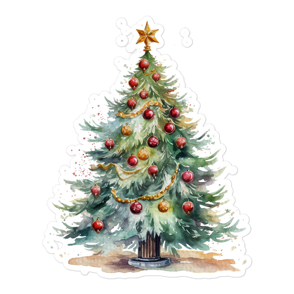 Christmas trees aesthetic stickers CT1P08