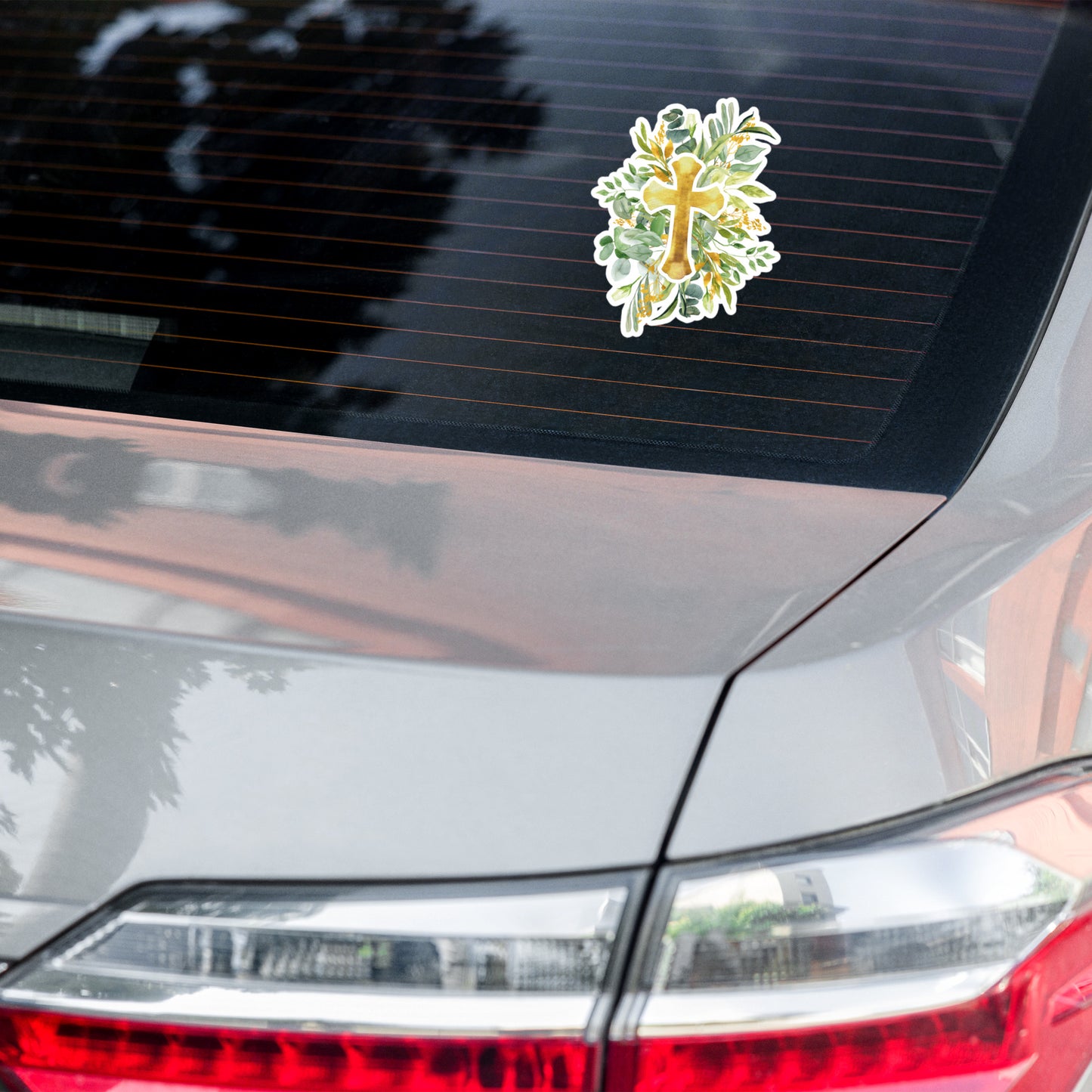 Faith-inspired Cross Sticker for Christians - FC1P07