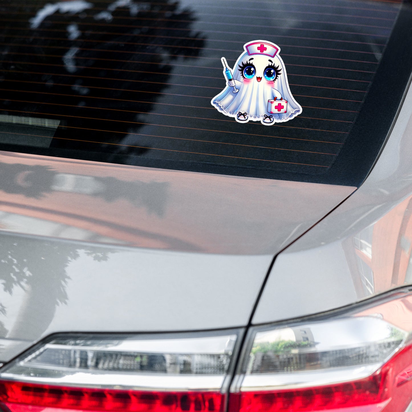Ghost Nurse Halloween sticker GHNR02