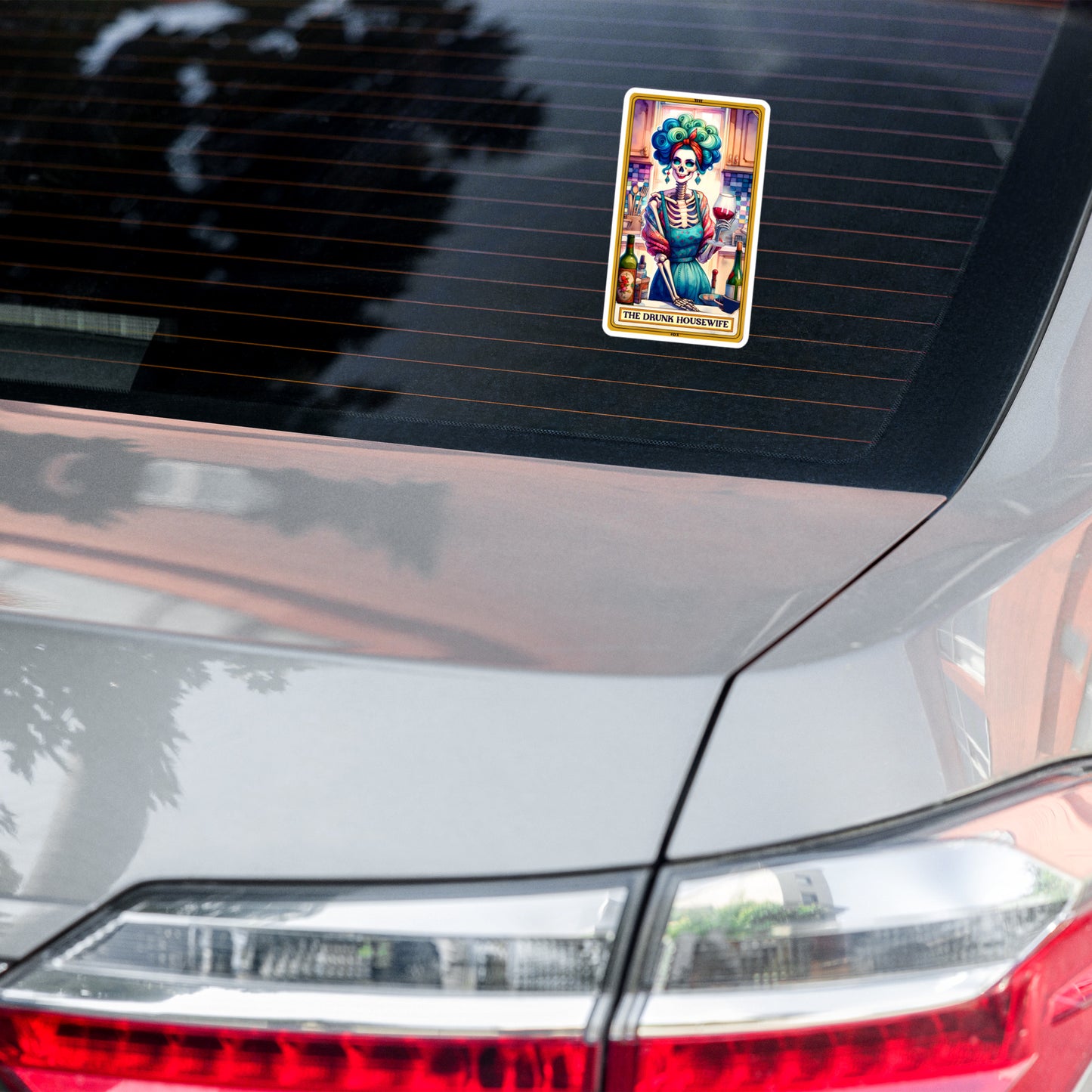 Funny tarot stickers Drunk Housewife TF1P41