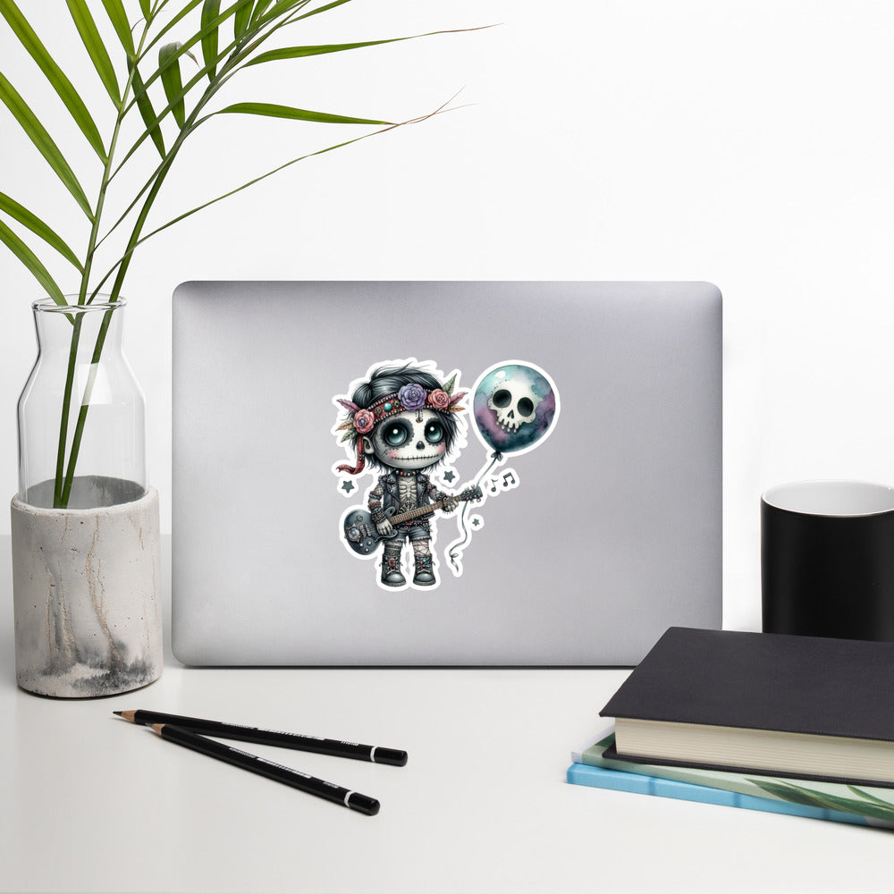 Zombie rock Halloween sticker ZMRC04