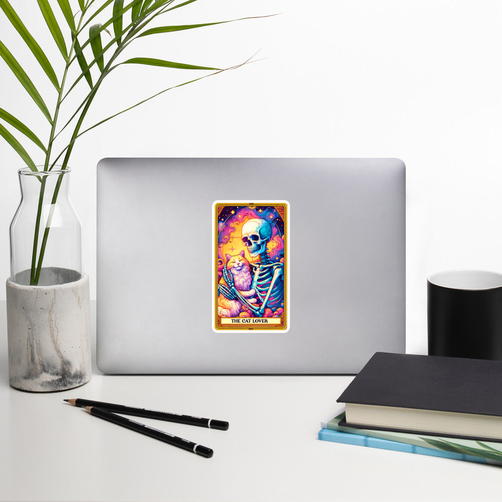 Funny tarot stickers Cat lover TF1P03