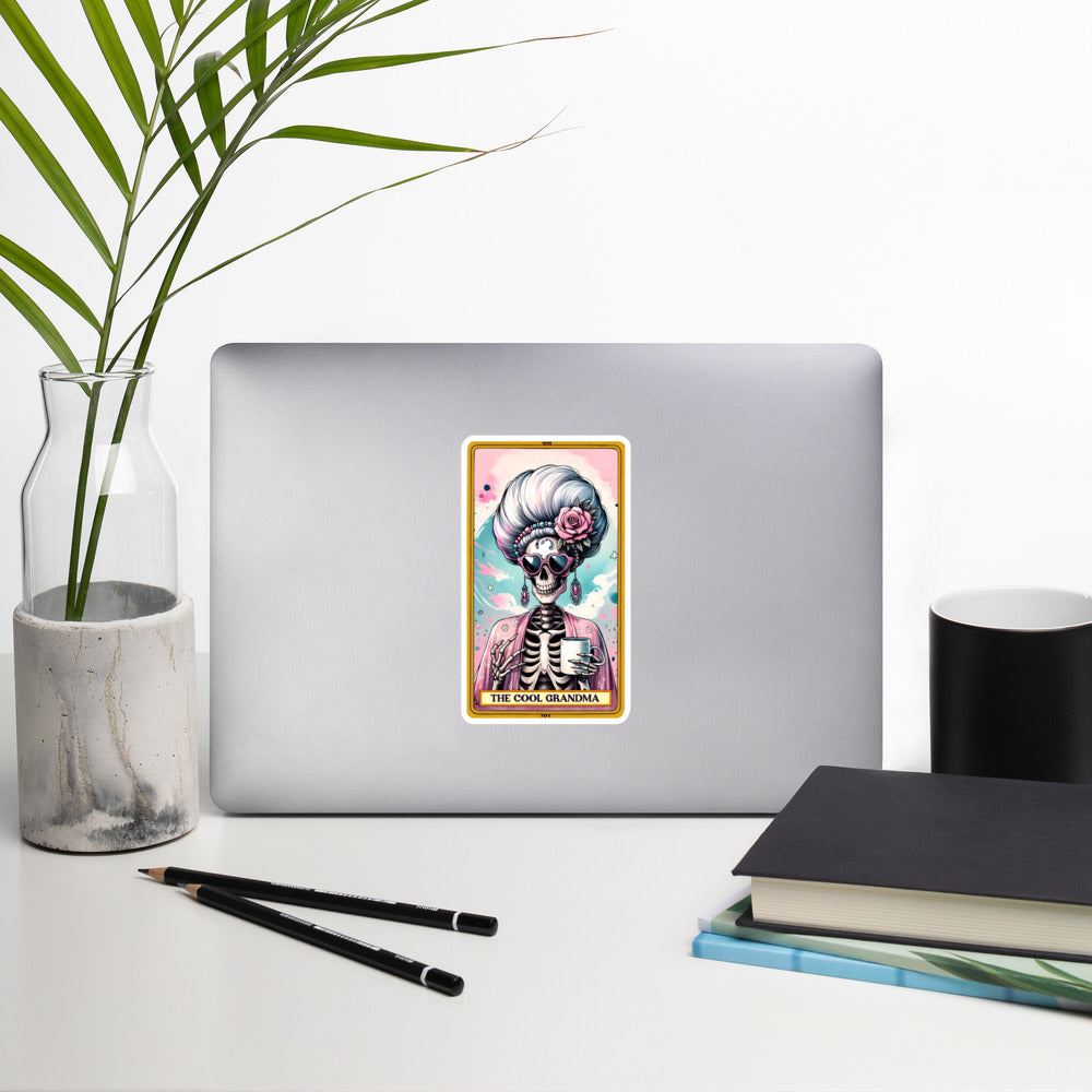 Funny tarot stickers Cool Grandma TF1P10