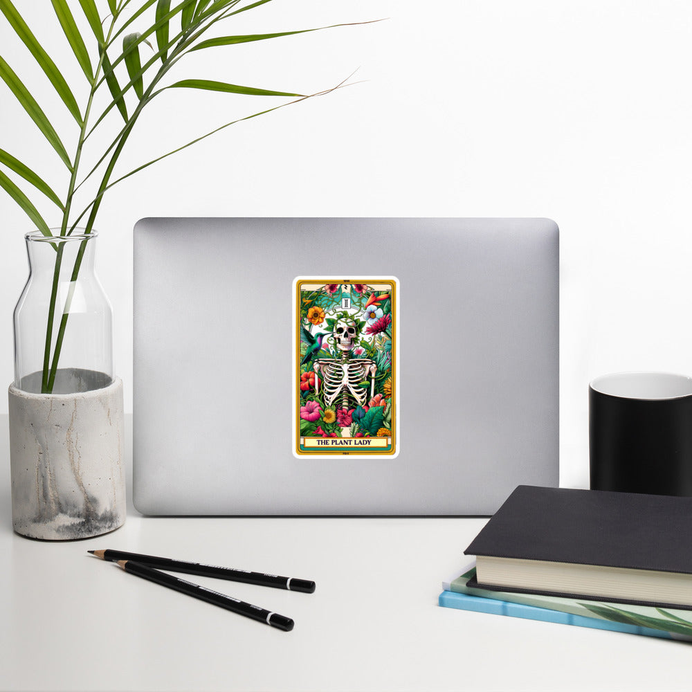 Funny tarot stickers Plant lady TF1P28
