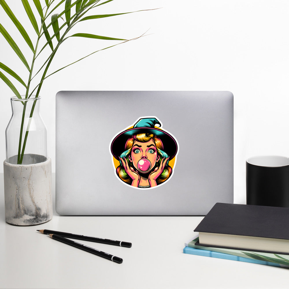 Pop Art Witch sticker PAWI01