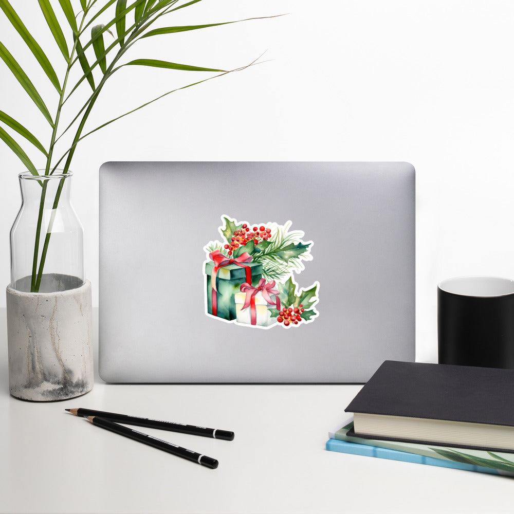 Christmas gift box stickers CP1P01