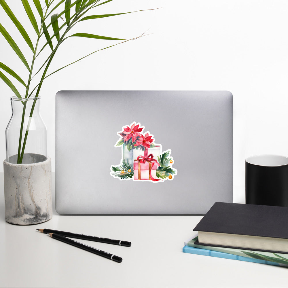 Christmas gift box stickers CP1P04