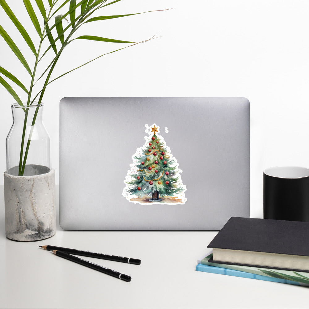Christmas trees aesthetic stickers CT1P08