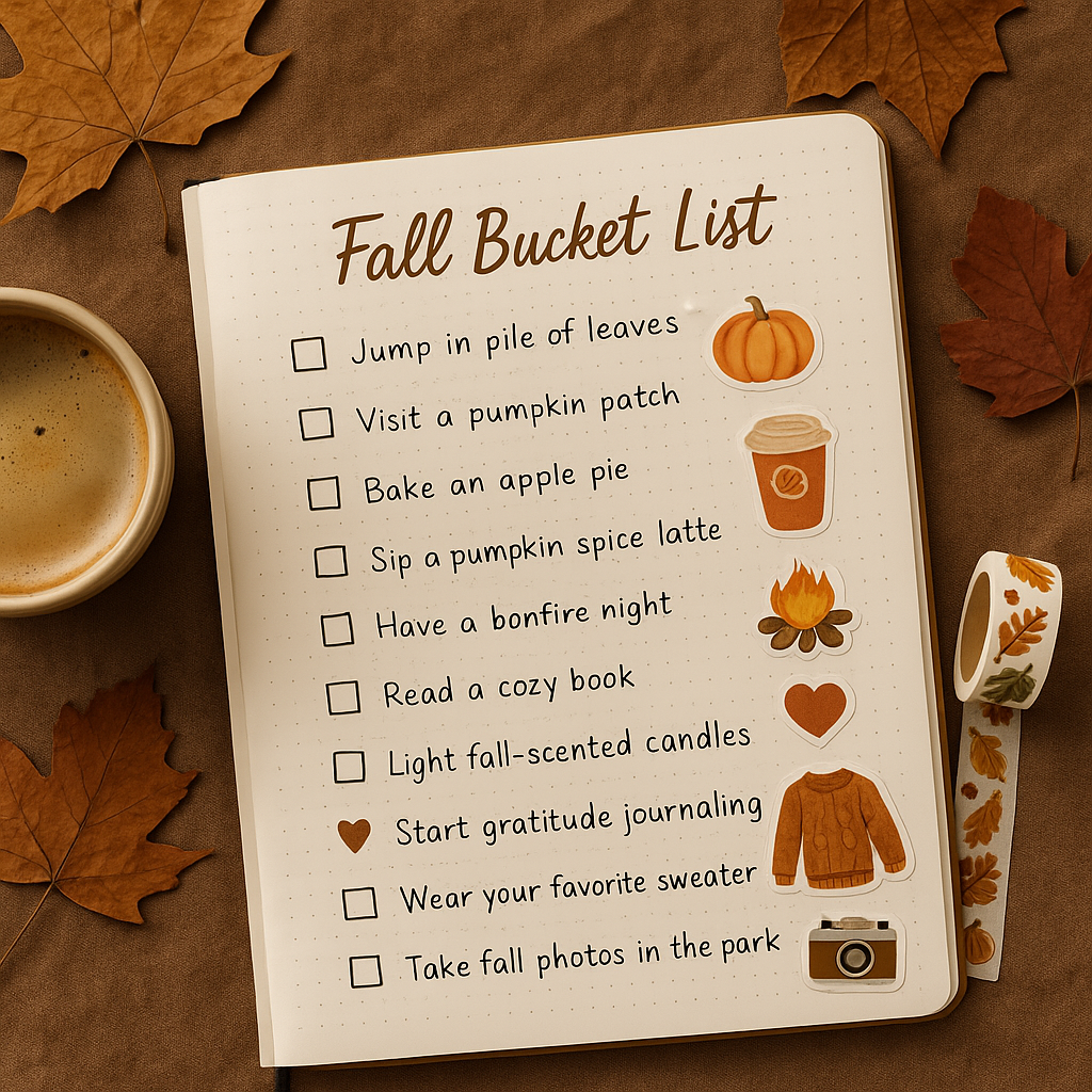 Fall Bucket List: Stickers and Layout Ideas 🍁
