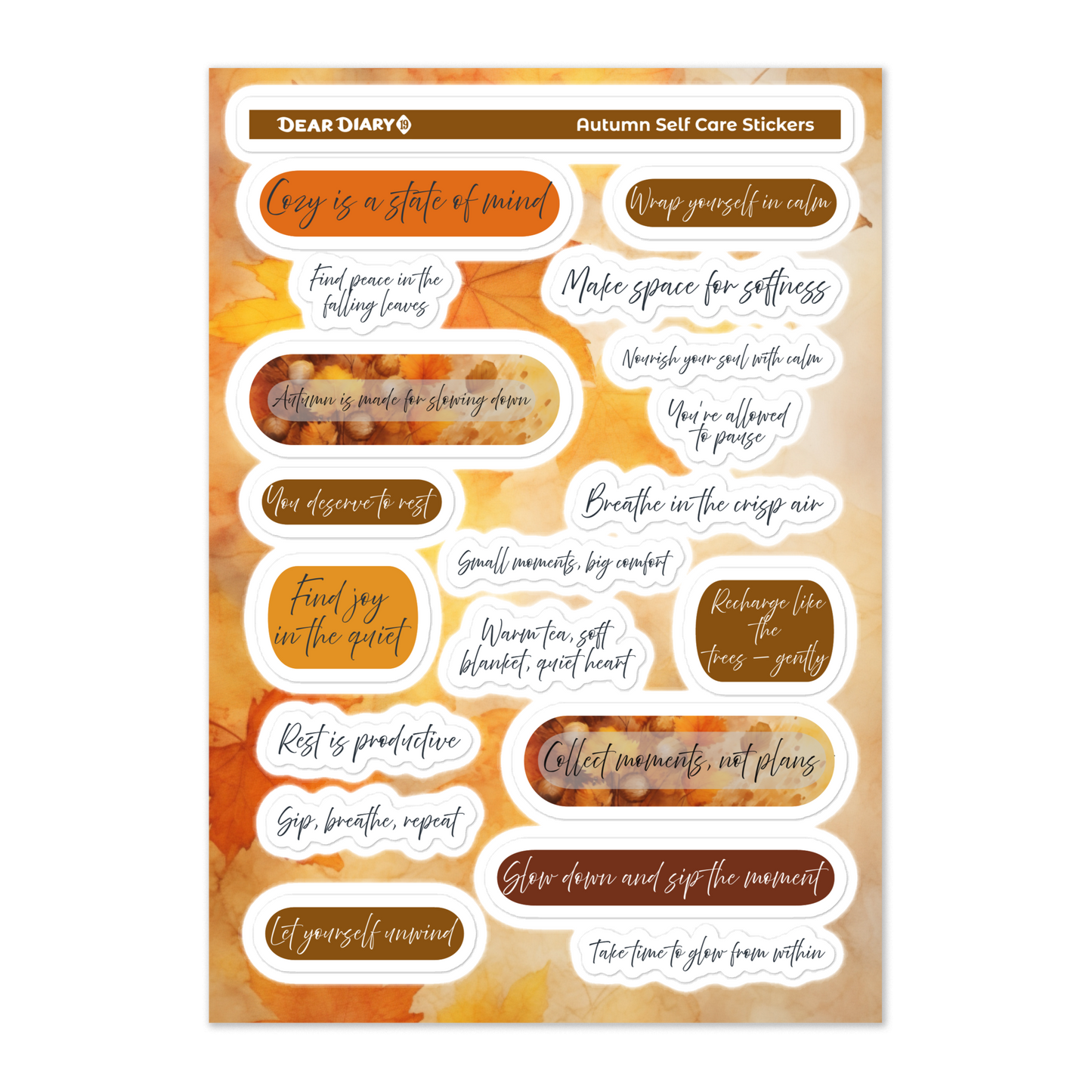 All Seasons Self-Care Stickers Bundle 4SCB01
