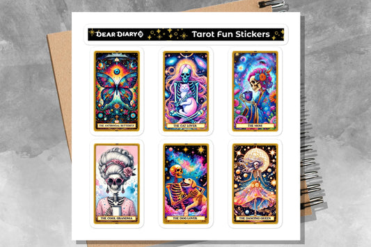 Funny tarot stickers sheet TFSH02