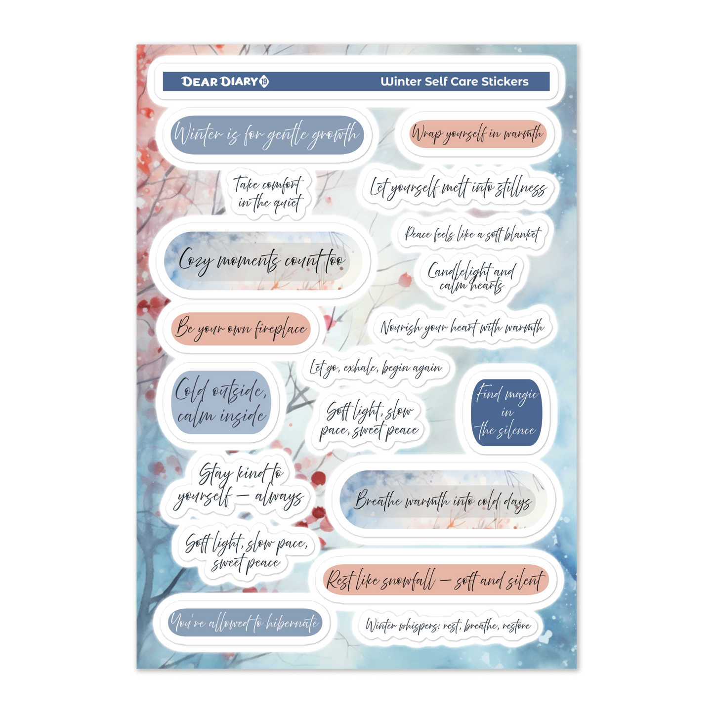 All Seasons Self-Care Stickers Bundle 4SCB01