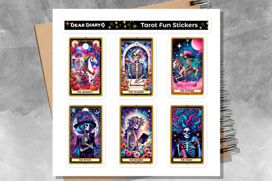 Funny tarot stickers sheet TFSH03